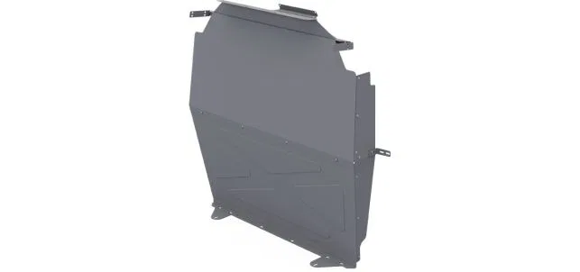 40671 – HOLMAN Bulkhead Divider, Full Bulkhead Without Door Without Window Powder Coated Matte Gray  - view 2